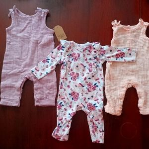 Chick Pea Rompers (0-3month) Bundle